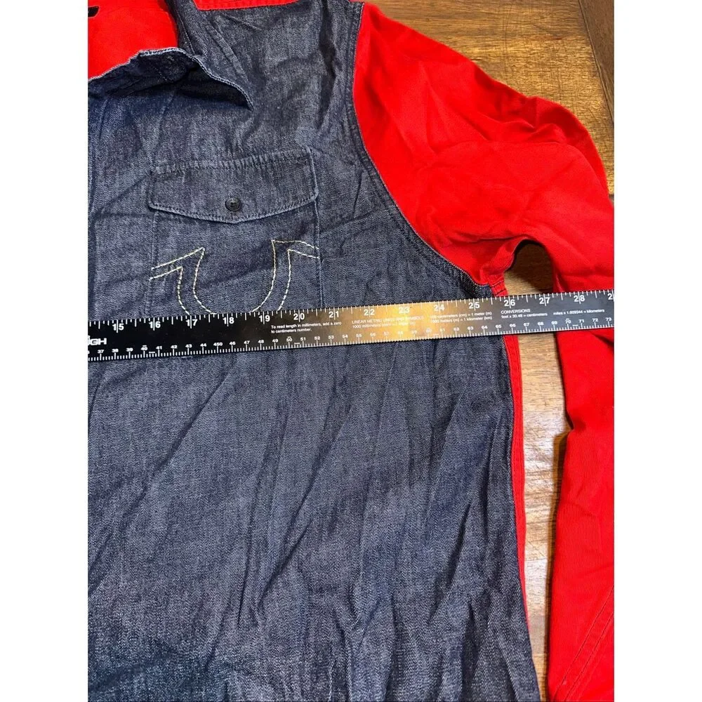 True Religion Manchester United Shirt Button Up Long Sleeve